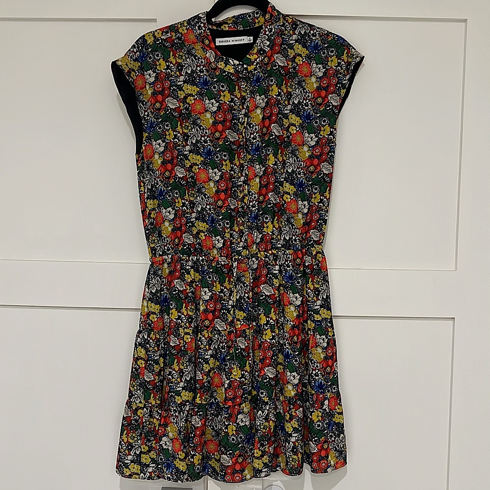 Rebecca Minkoff Tie Waist Floral Small Dress